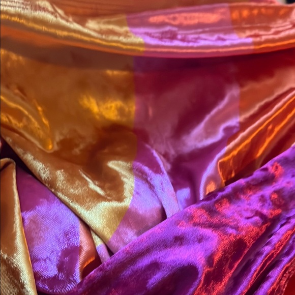 Velvet Colorblock Dress - Picture 4 of 4